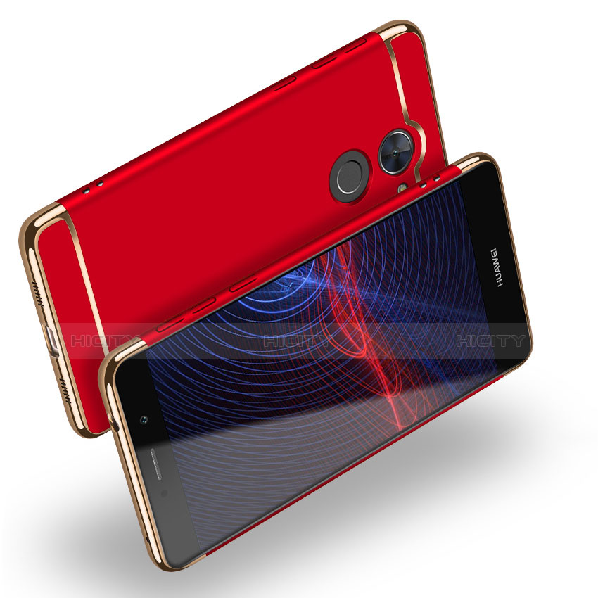 Housse Contour Luxe Metal et Plastique pour Huawei Y7 Prime Rouge Plus