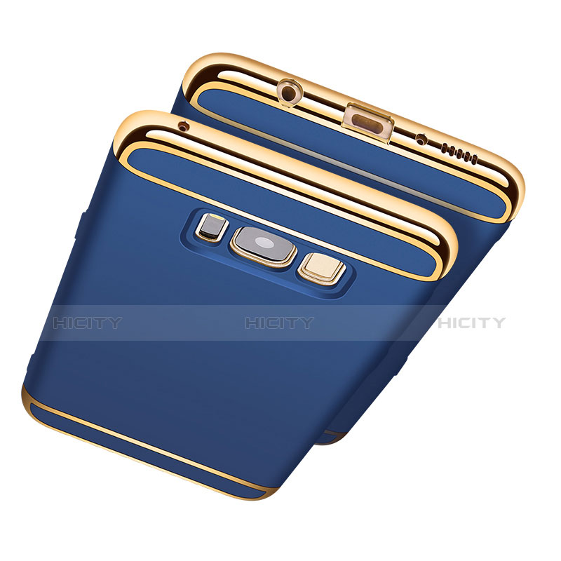 Housse Contour Luxe Metal et Plastique pour Samsung Galaxy S8 Bleu Plus