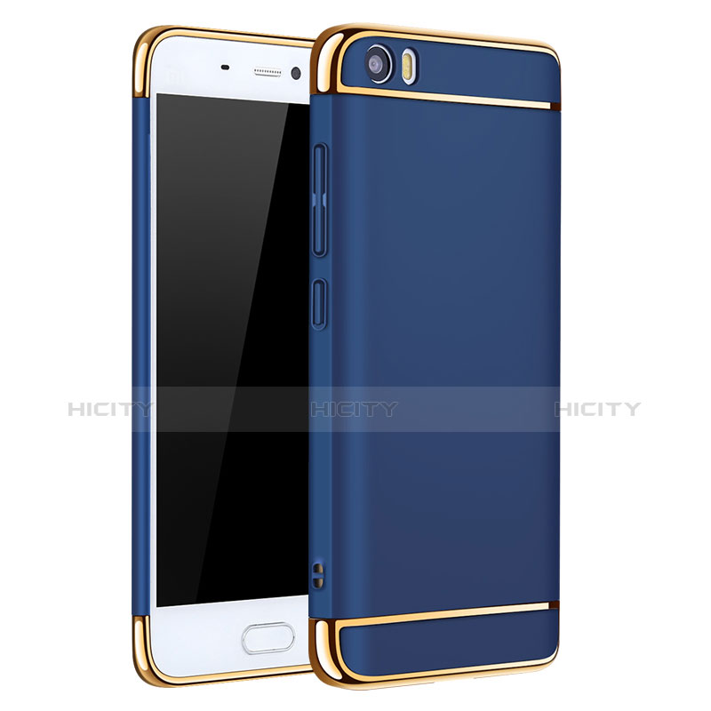 Housse Contour Luxe Metal et Plastique pour Xiaomi Mi 5 Bleu Plus