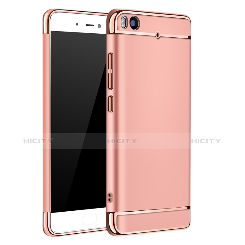 Housse Contour Luxe Metal et Plastique pour Xiaomi Mi 5S 4G Or Rose Plus