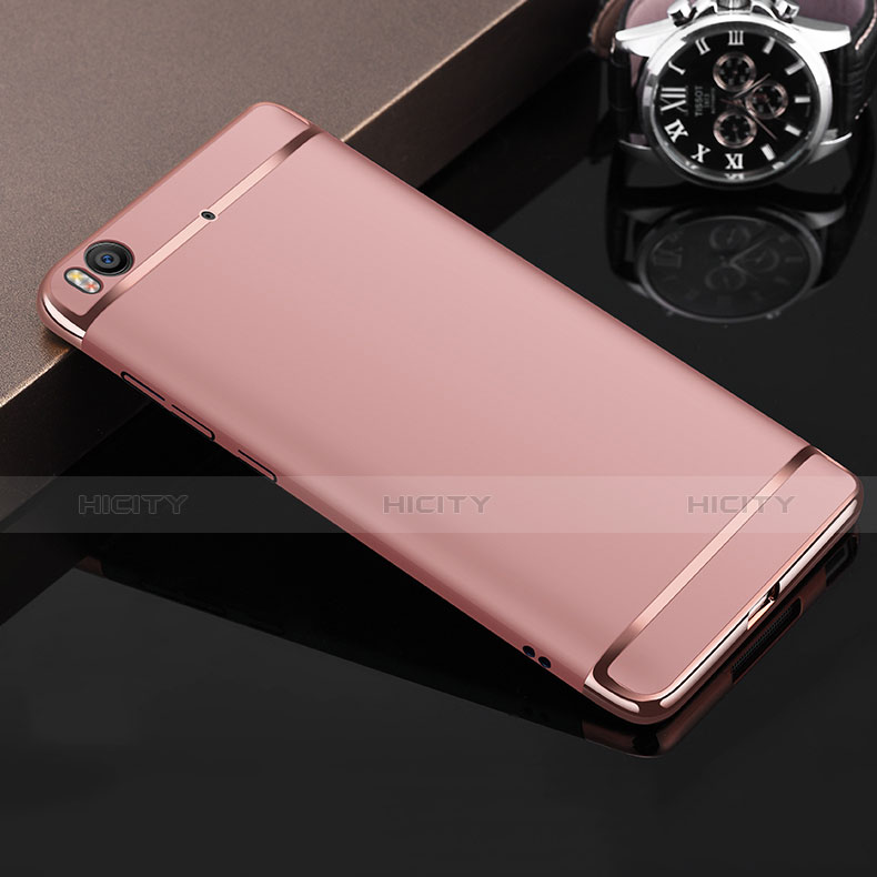 Housse Contour Luxe Metal et Plastique pour Xiaomi Mi 5S Or Rose Plus