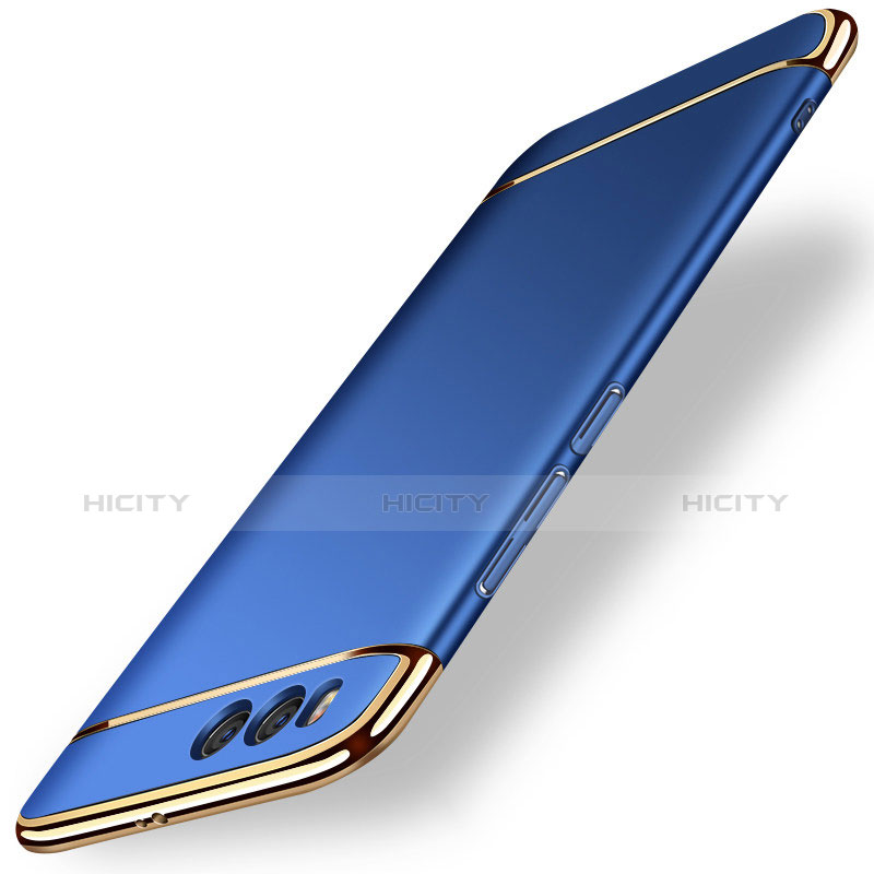 Housse Contour Luxe Metal et Plastique pour Xiaomi Mi 6 Bleu Plus