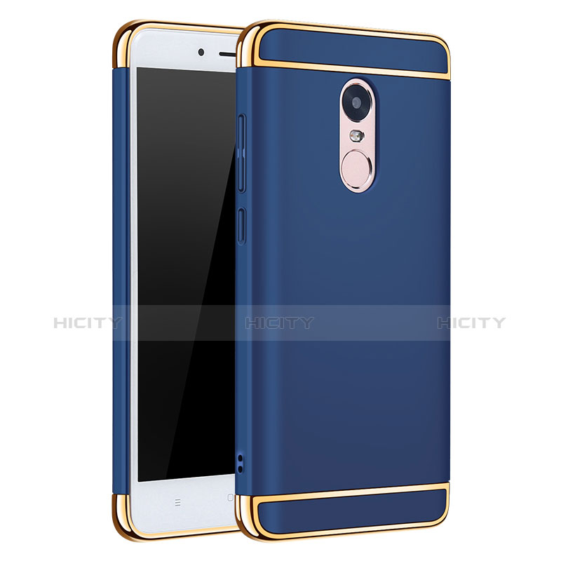 Housse Contour Luxe Metal et Plastique pour Xiaomi Redmi Note 4X Bleu Plus