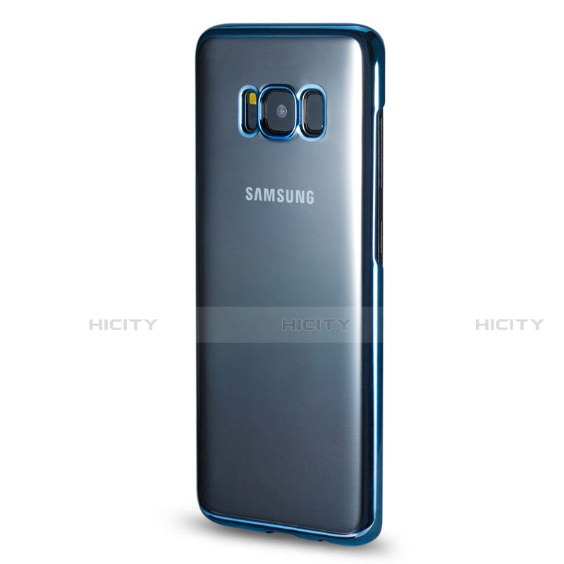Housse Contour Silicone Transparente Gel pour Samsung Galaxy S8 Bleu Plus