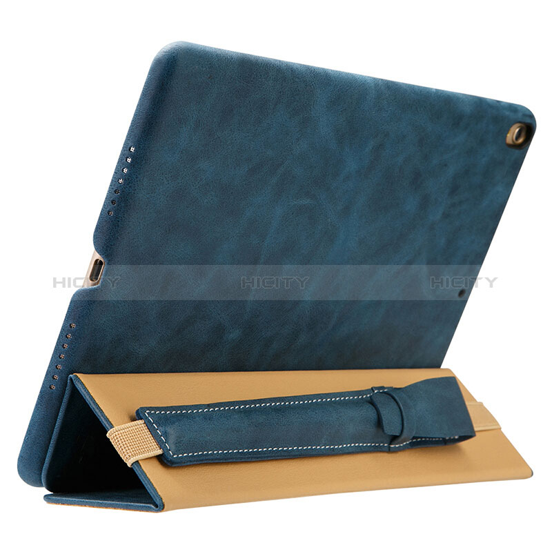 Housse en Cuir Protection Sac Pochette Elastique Douille de Poche Detachable P02 pour Apple Pencil Apple iPad Pro 10.5 Bleu Plus