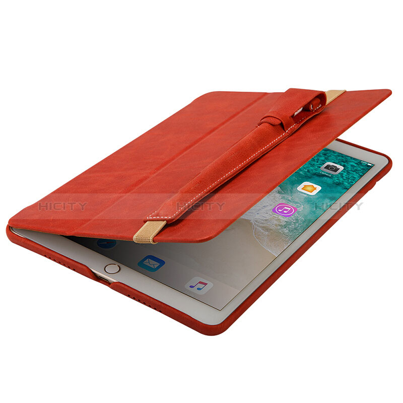 Housse en Cuir Protection Sac Pochette Elastique Douille de Poche Detachable P02 pour Apple Pencil Apple iPad Pro 9.7 Rouge Plus