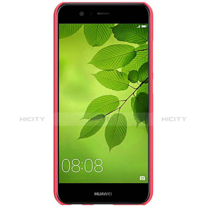 Housse Plastique Rigide Mailles Filet pour Huawei Nova 2 Plus Rouge Plus