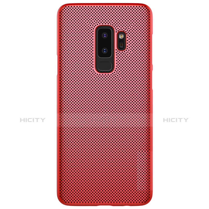 Housse Plastique Rigide Mailles Filet pour Samsung Galaxy S9 Plus Rouge Plus