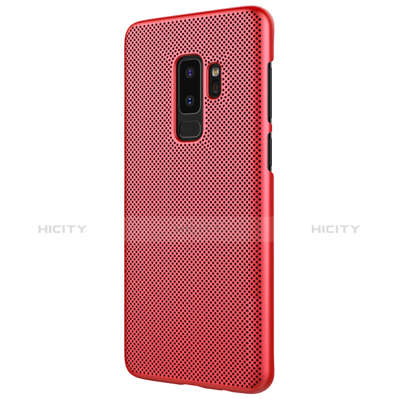 Housse Plastique Rigide Mailles Filet pour Samsung Galaxy S9 Plus Rouge Plus