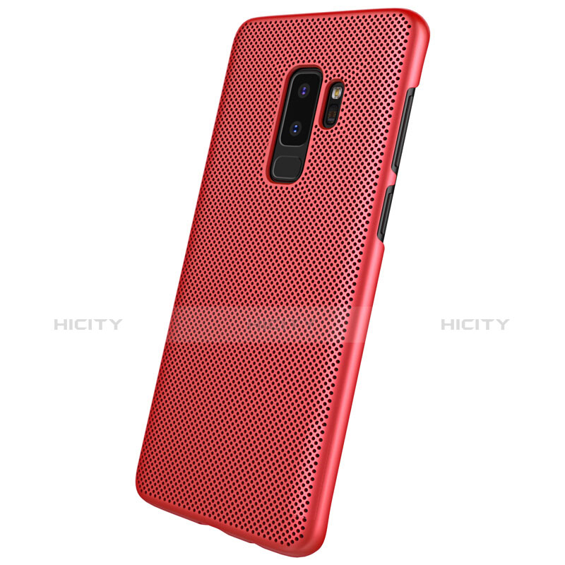 Housse Plastique Rigide Mailles Filet pour Samsung Galaxy S9 Plus Rouge Plus