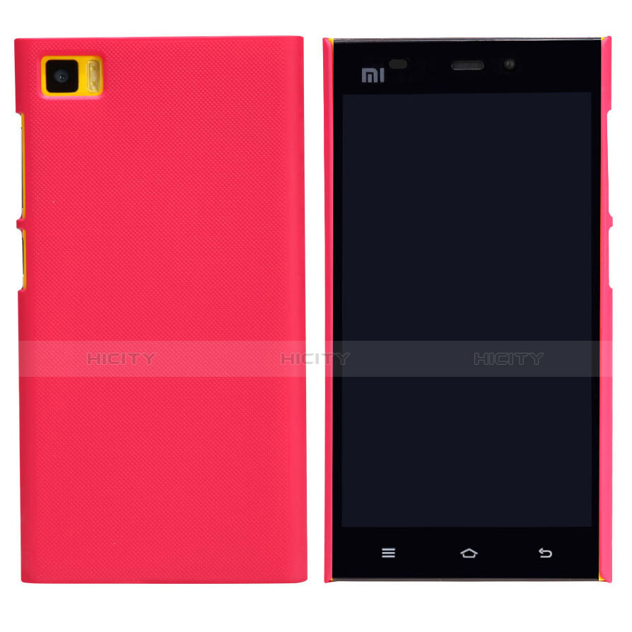 Housse Plastique Rigide Mailles Filet pour Xiaomi Mi 3 Rouge Plus