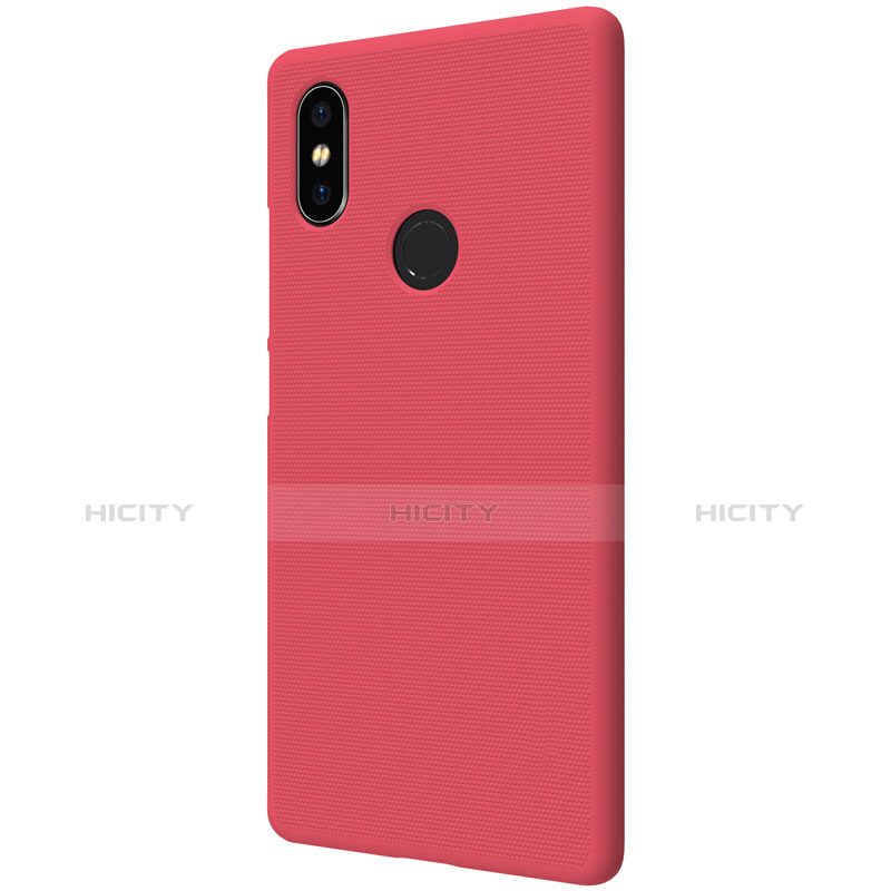 Housse Plastique Rigide Mailles Filet pour Xiaomi Mi 8 SE Rouge Plus