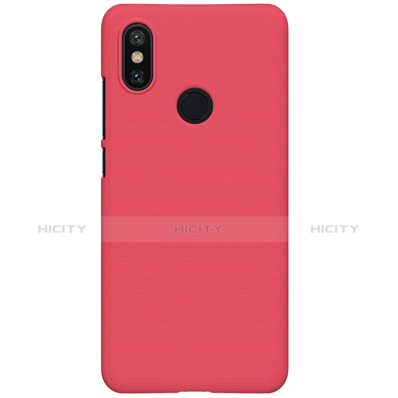 Housse Plastique Rigide Mailles Filet pour Xiaomi Mi A2 Rouge Plus