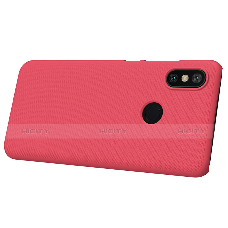 Housse Plastique Rigide Mailles Filet pour Xiaomi Mi A2 Rouge Plus