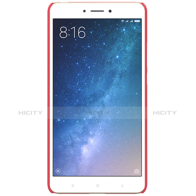 Housse Plastique Rigide Mailles Filet pour Xiaomi Mi Max 2 Rouge Plus