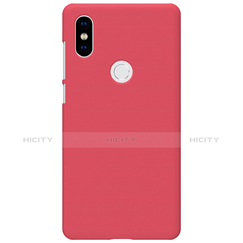 Housse Plastique Rigide Mailles Filet pour Xiaomi Mi Mix 2S Rouge Plus