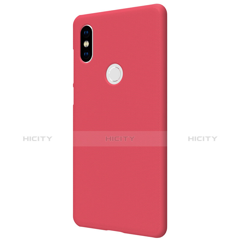 Housse Plastique Rigide Mailles Filet pour Xiaomi Mi Mix 2S Rouge Plus