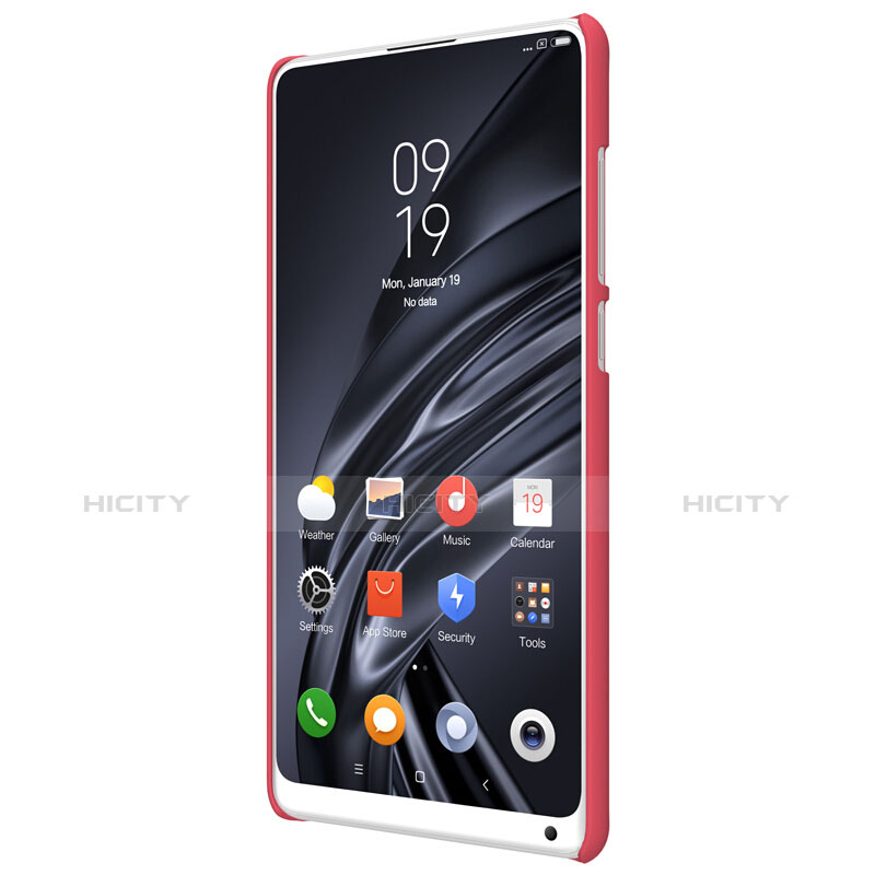 Housse Plastique Rigide Mailles Filet pour Xiaomi Mi Mix 2S Rouge Plus