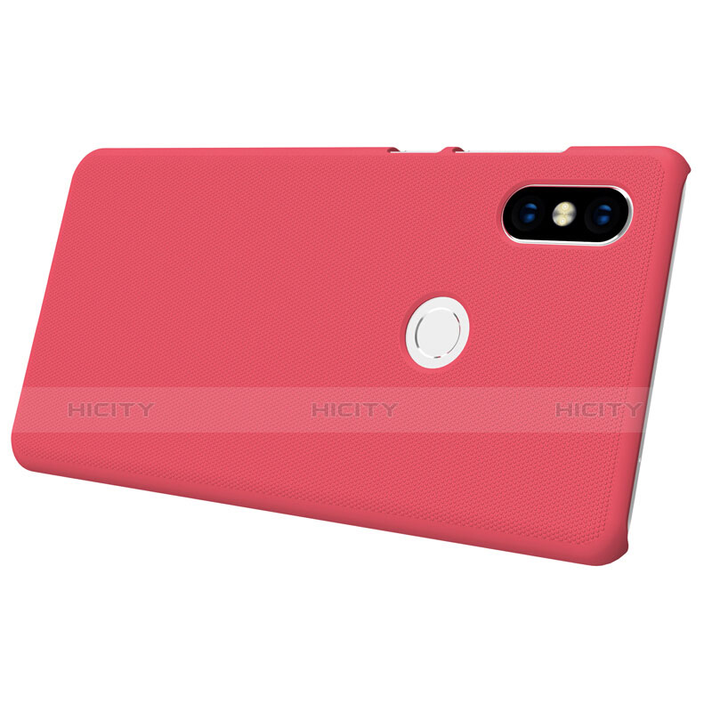 Housse Plastique Rigide Mailles Filet pour Xiaomi Mi Mix 2S Rouge Plus