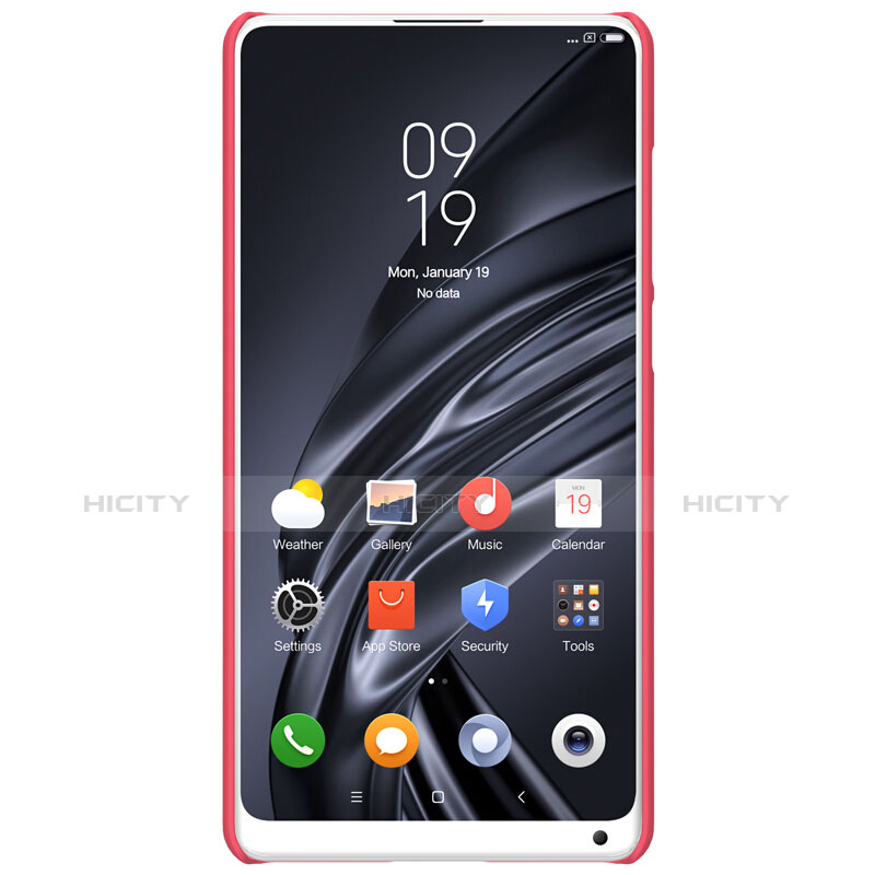 Housse Plastique Rigide Mailles Filet pour Xiaomi Mi Mix 2S Rouge Plus