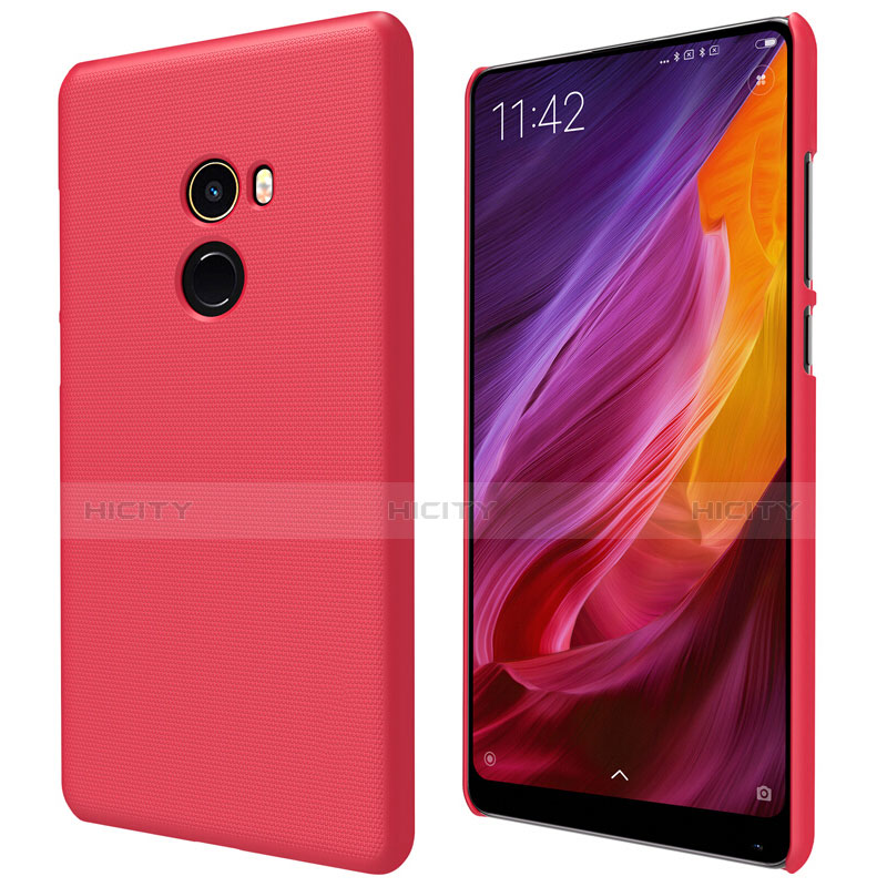 Housse Plastique Rigide Mailles Filet pour Xiaomi Mi Mix Evo Rouge Plus