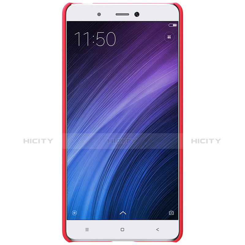 Housse Plastique Rigide Mailles Filet pour Xiaomi Redmi 4 Prime High Edition Rouge Plus