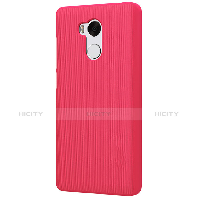 Housse Plastique Rigide Mailles Filet pour Xiaomi Redmi 4 Prime High Edition Rouge Plus