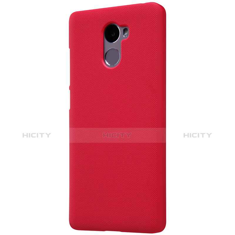 Housse Plastique Rigide Mailles Filet pour Xiaomi Redmi 4 Standard Edition Rouge Plus