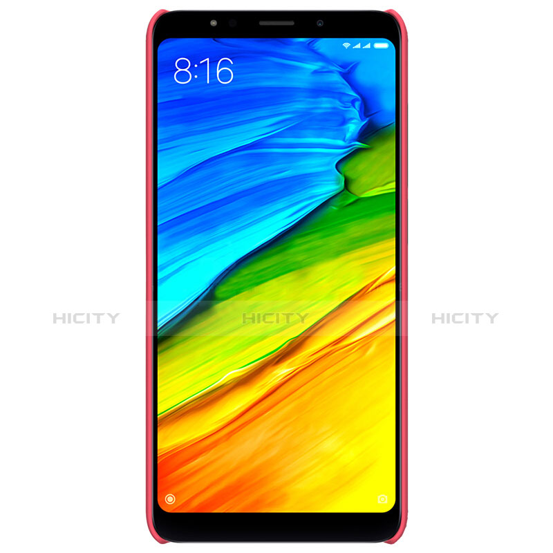 Housse Plastique Rigide Mailles Filet pour Xiaomi Redmi 5 Plus Rouge Plus