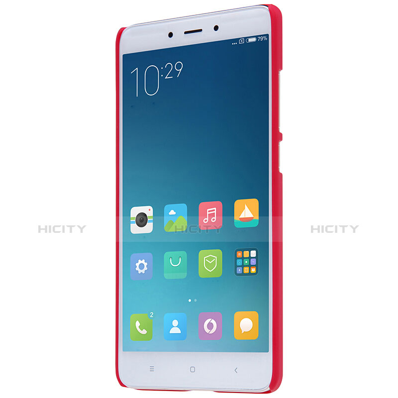 Housse Plastique Rigide Mailles Filet pour Xiaomi Redmi Note 4X High Edition Rouge Plus