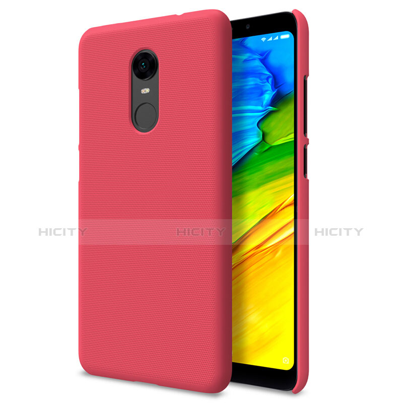 Housse Plastique Rigide Mailles Filet pour Xiaomi Redmi Note 5 Indian Version Rouge Plus