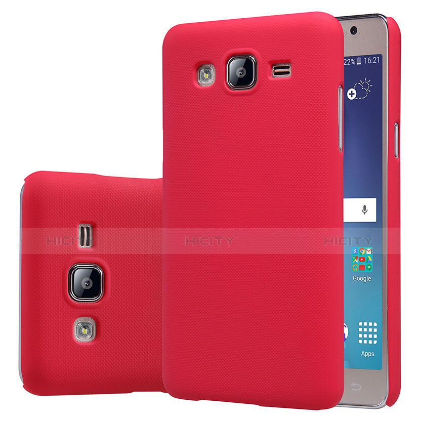 Housse Plastique Rigide Mat M02 pour Samsung Galaxy On5 G550FY Rouge Plus