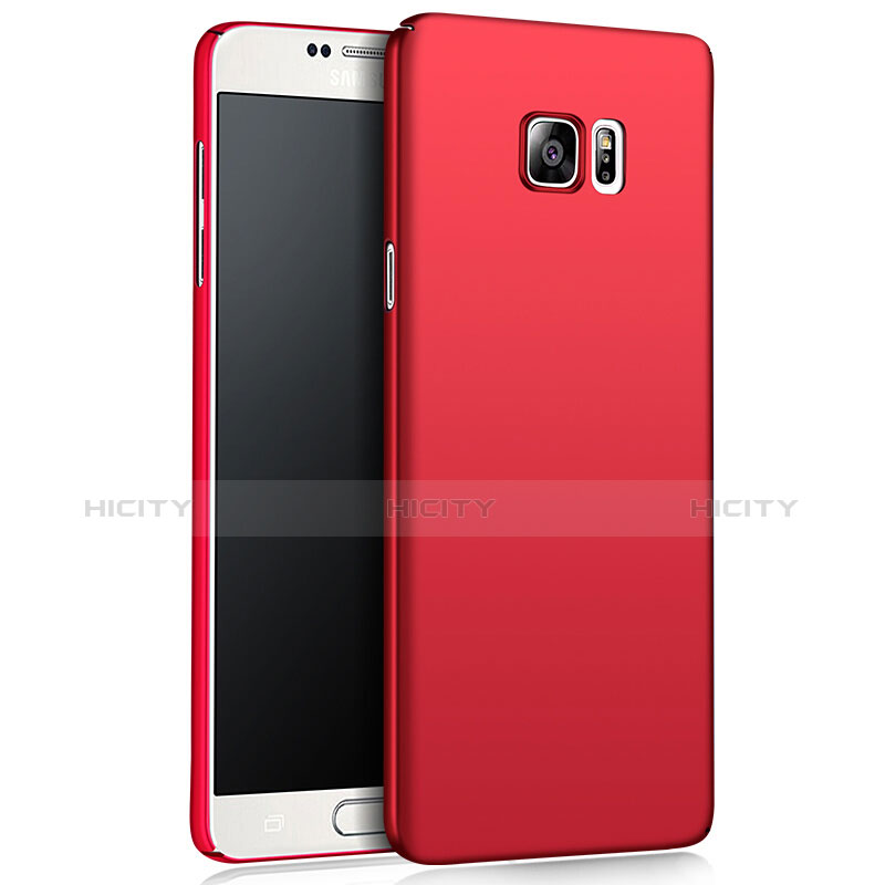 Housse Plastique Rigide Mat M03 pour Samsung Galaxy Note 5 N9200 N920 N920F Rouge Plus