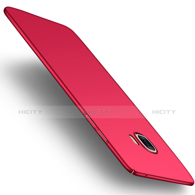 Housse Plastique Rigide Mat M05 pour Samsung Galaxy C7 SM-C7000 Rouge Plus