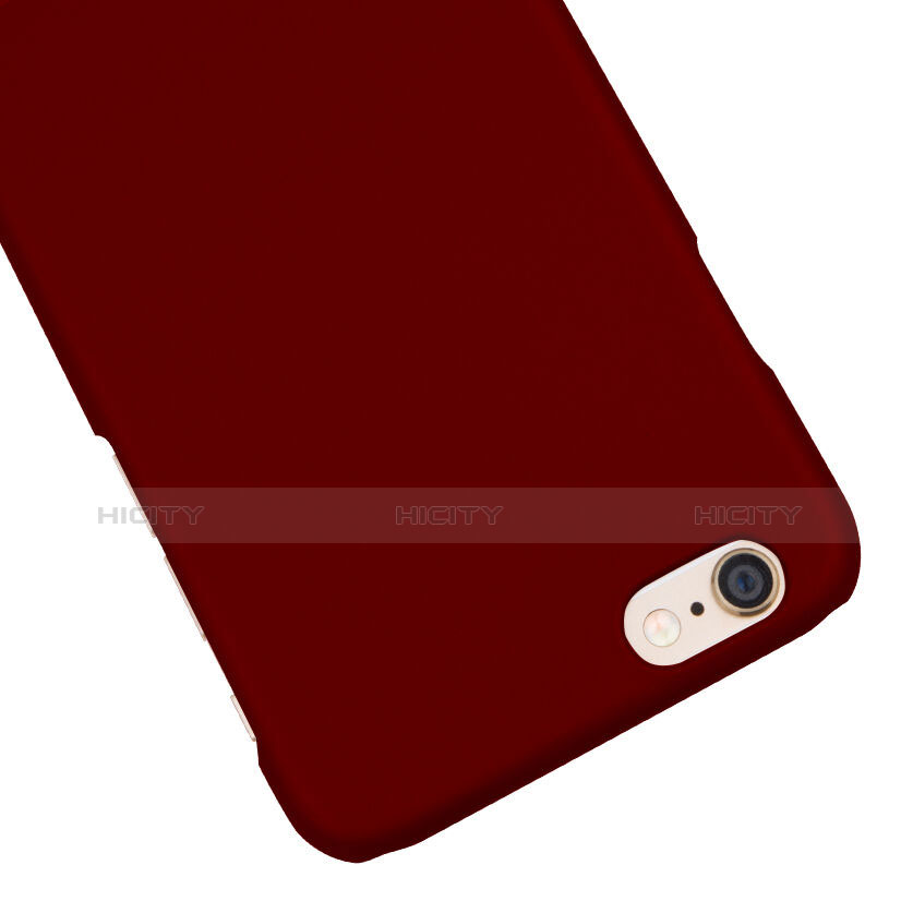 Housse Plastique Rigide Mat pour Apple iPhone 6S Plus Vin Rouge Plus