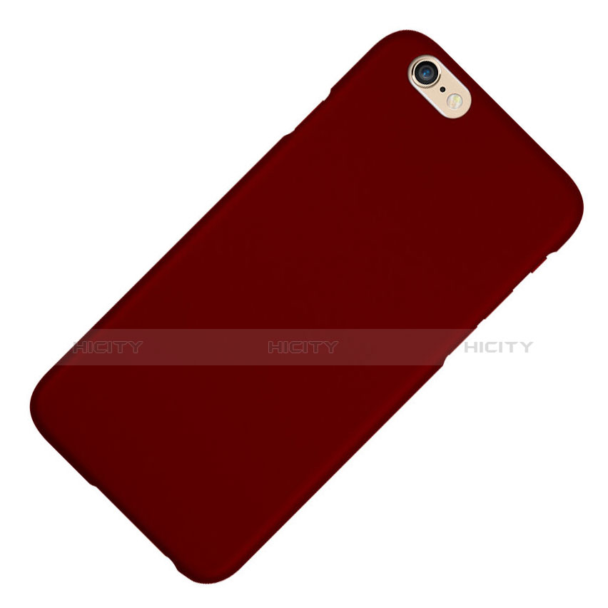 Housse Plastique Rigide Mat pour Apple iPhone 6S Plus Vin Rouge Plus