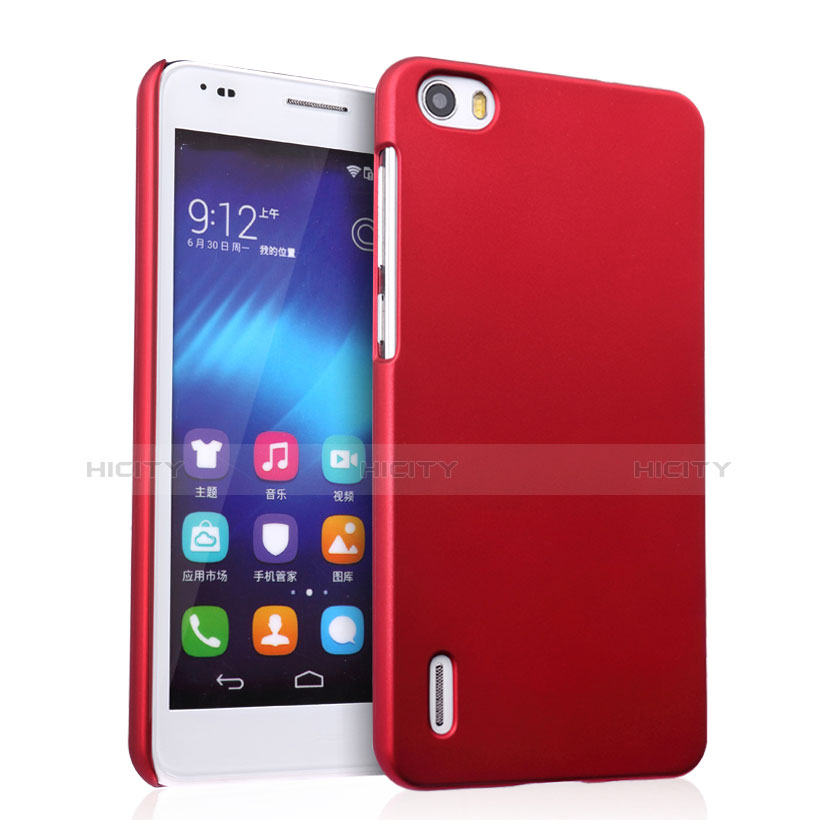 Housse Plastique Rigide Mat pour Huawei Honor 6 Rouge Plus