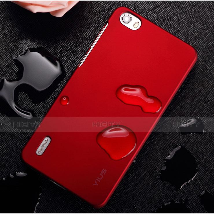 Housse Plastique Rigide Mat pour Huawei Honor 6 Rouge Plus