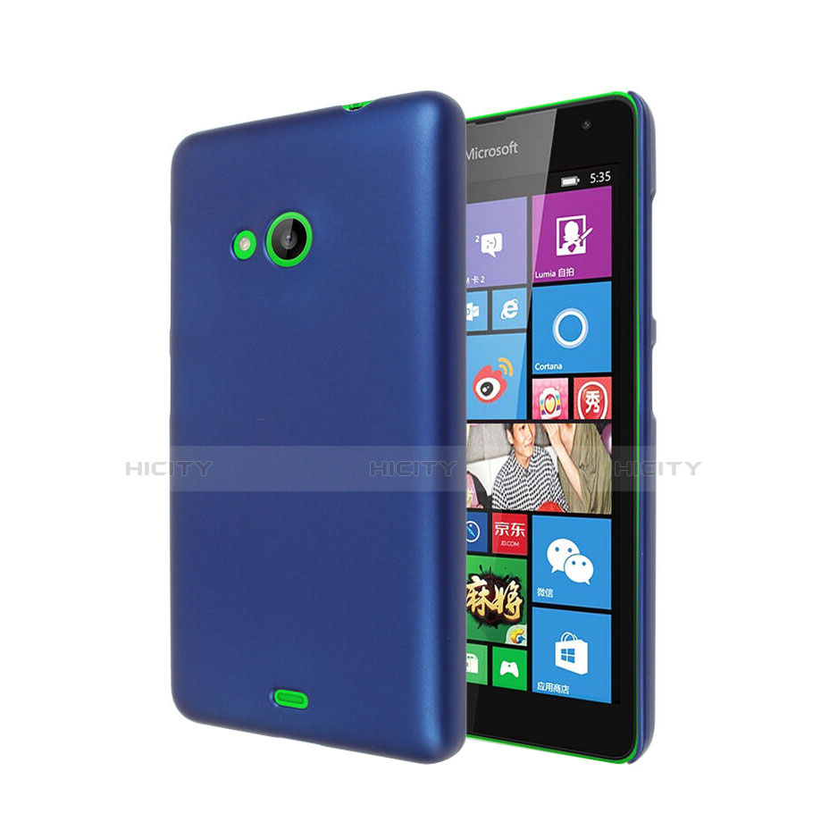 Housse Plastique Rigide Mat pour Microsoft Lumia 535 Bleu Plus