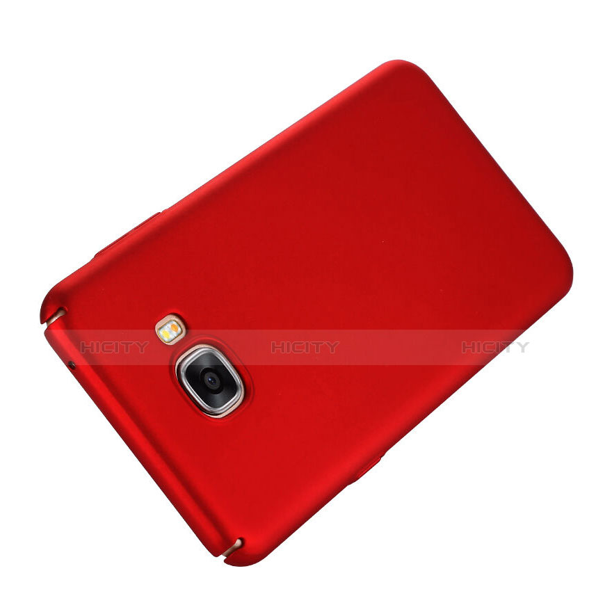 Housse Plastique Rigide Mat pour Samsung Galaxy C5 SM-C5000 Rouge Plus