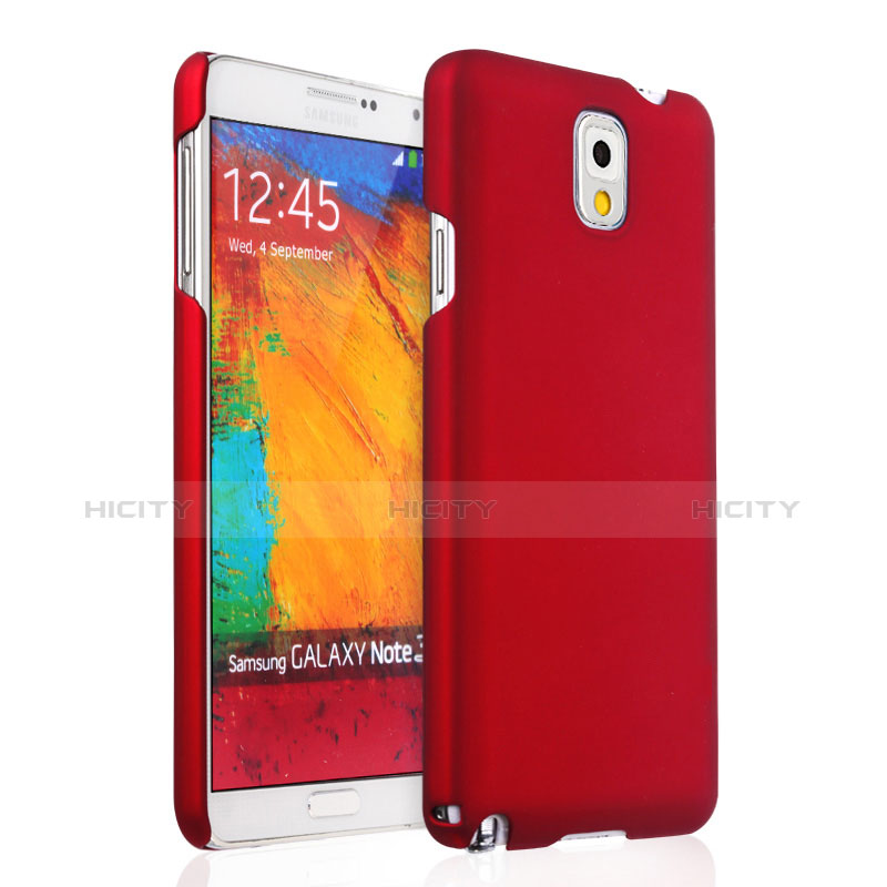 Housse Plastique Rigide Mat pour Samsung Galaxy Note 3 N9000 Rouge Plus