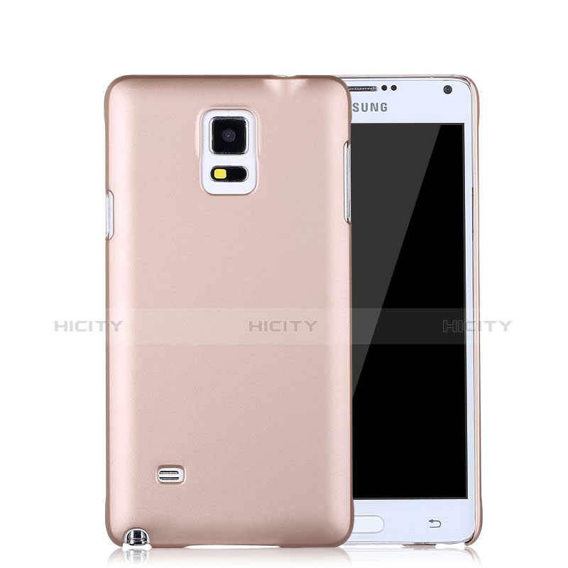 Housse Plastique Rigide Mat pour Samsung Galaxy Note 4 SM-N910F Or Rose Plus