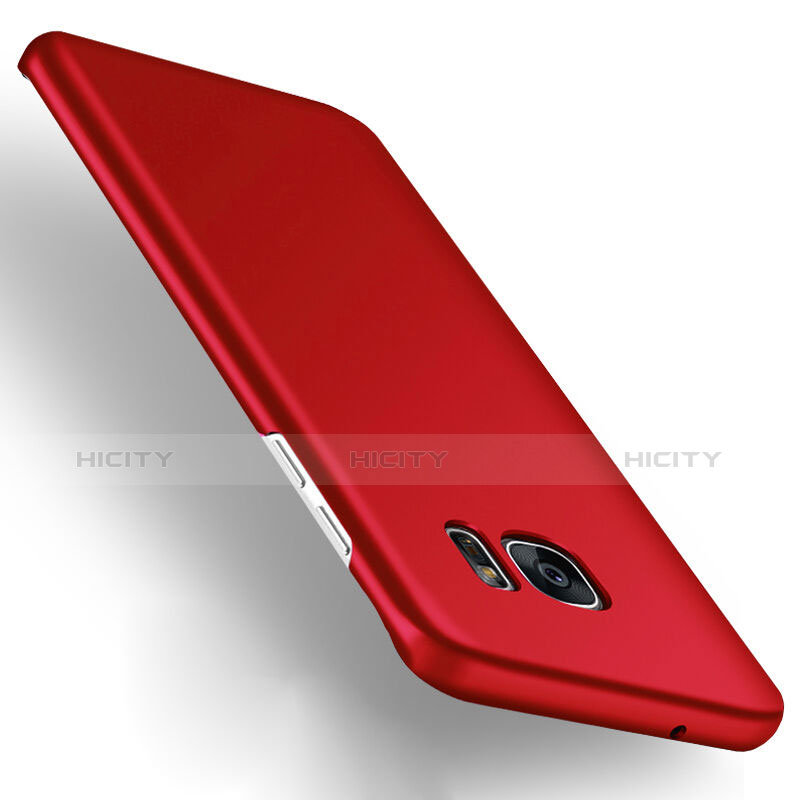 Housse Plastique Rigide Mat pour Samsung Galaxy S7 Edge G935F Rouge Plus