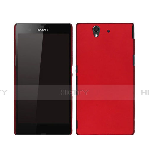 Housse Plastique Rigide Mat pour Sony Xperia Z L36h Rouge Plus