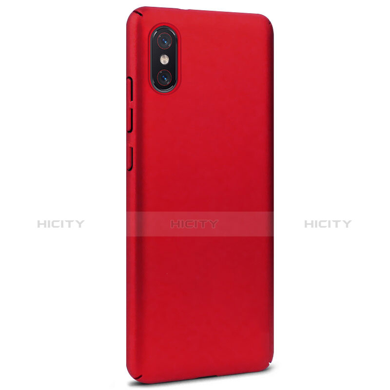 Housse Plastique Rigide Mat pour Xiaomi Mi 8 Screen Fingerprint Edition Rouge Plus