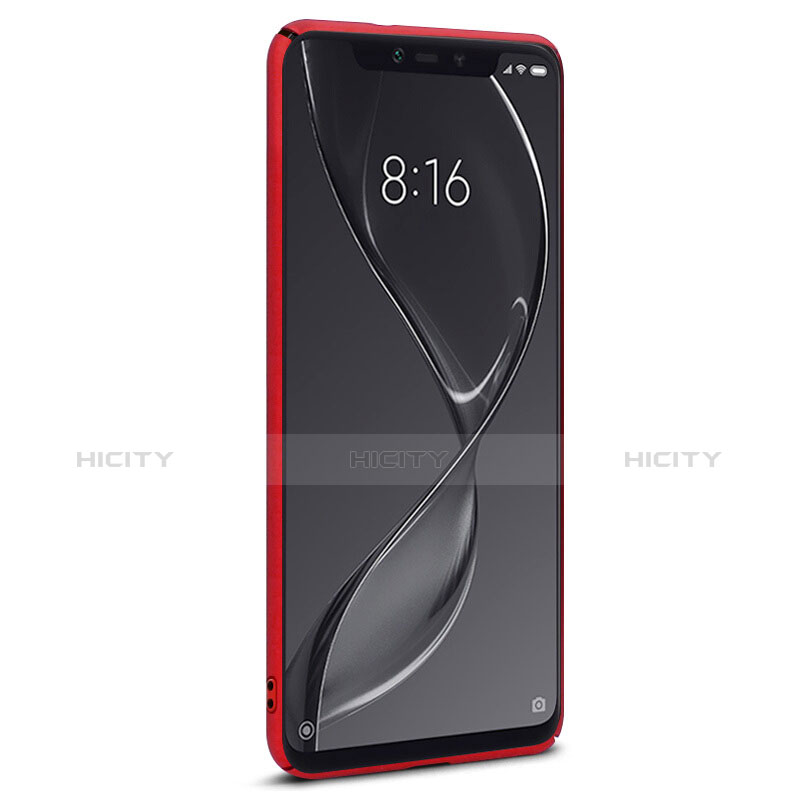 Housse Plastique Rigide Mat pour Xiaomi Mi 8 Screen Fingerprint Edition Rouge Plus