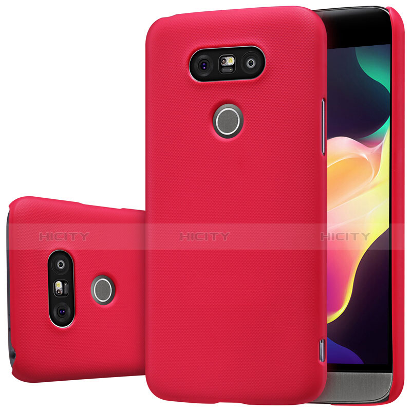 Housse Plastique Rigide Mat R01 pour LG G5 Rouge Plus