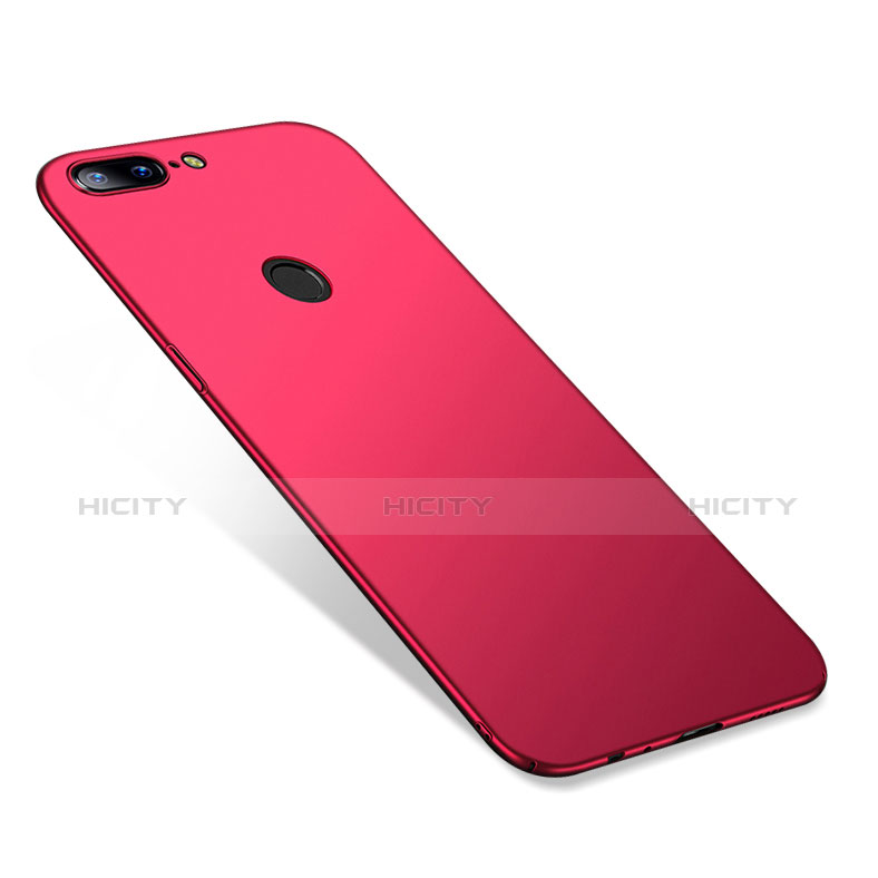 Housse Plastique Rigide Mat R02 pour OnePlus 5T A5010 Rouge Plus