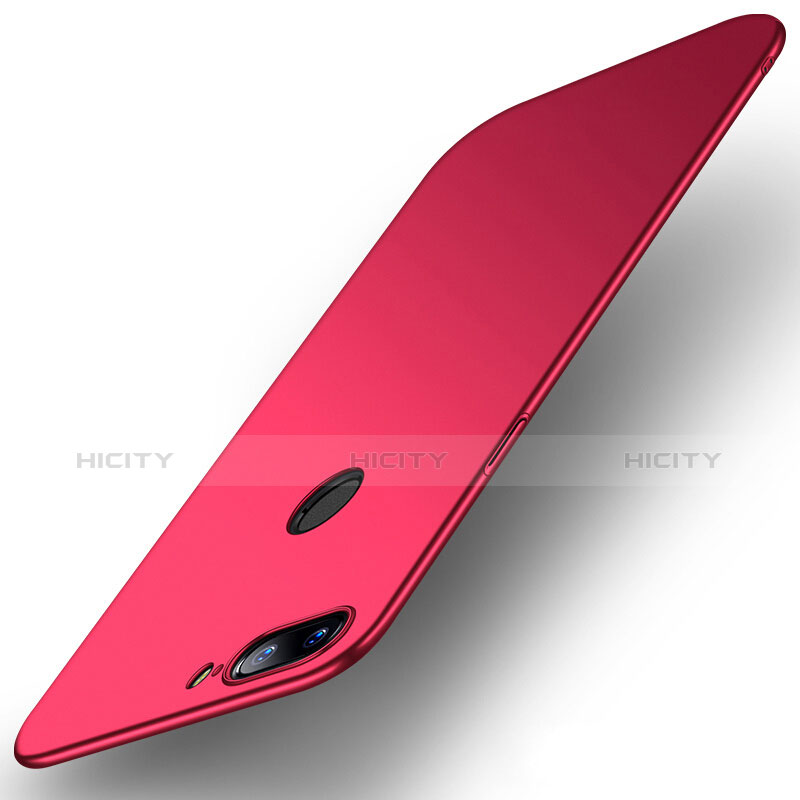 Housse Plastique Rigide Mat R02 pour OnePlus 5T A5010 Rouge Plus