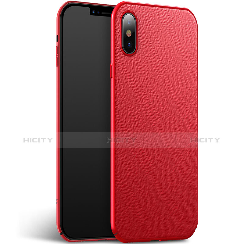 Housse Plastique Rigide Mat Serge pour Apple iPhone Xs Rouge Plus